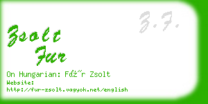 zsolt fur business card